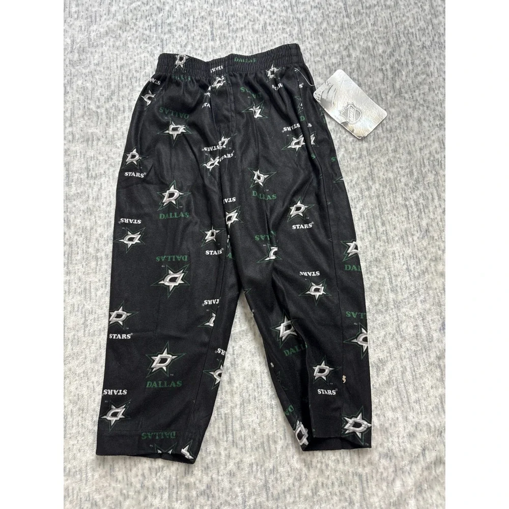 NHL Dallas Stars‎ Toddler Pajama Pants Black All Over Print KN8-54LF4 II 2T